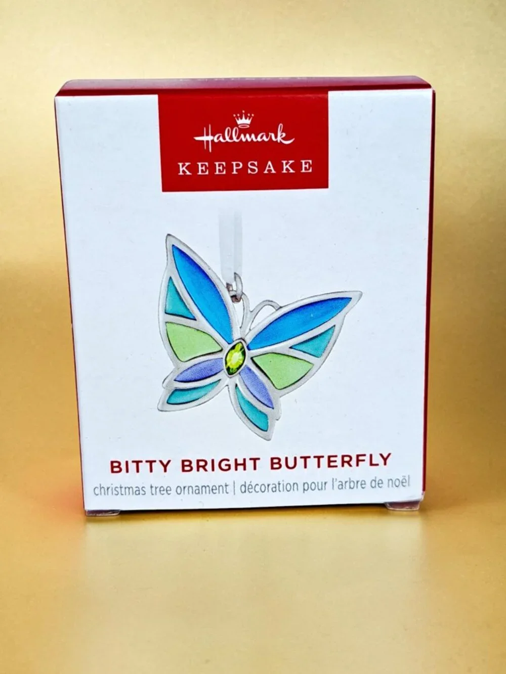 Hallmark 2025 BITTY BRIGHT BUTTERFLY ~ Miniature Christmas Ornament ~ NEW
